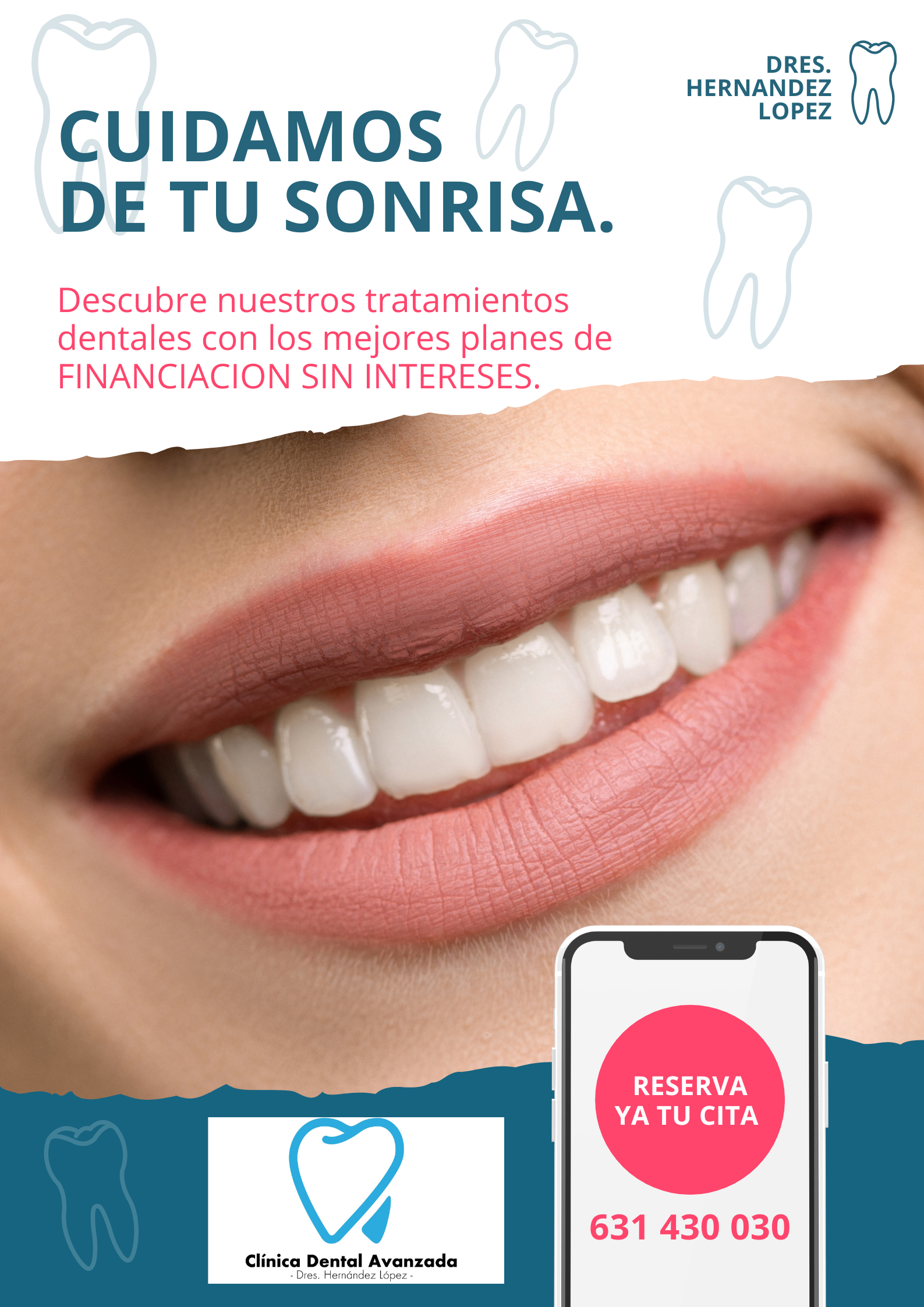 Sonrisa sana como resultado de una buena higiene dental